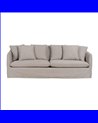 SOFÁ TAUPE TEJIDO SALÓN 237 X 91 X 78 CM