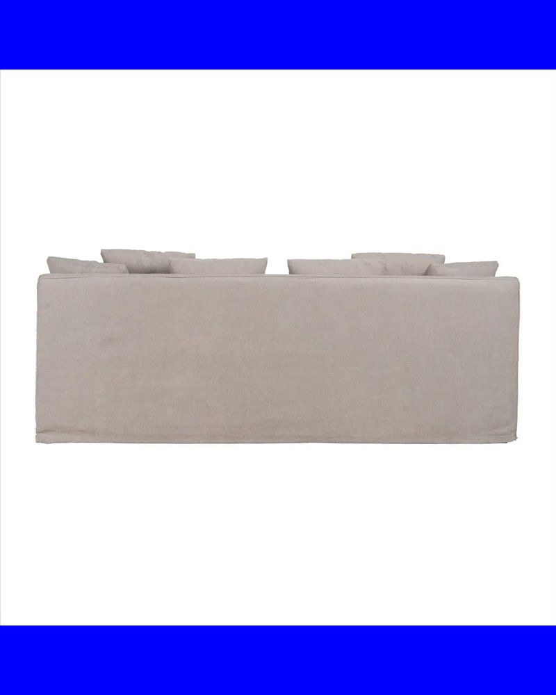 SOFÁ TAUPE TEJIDO SALÓN 237 X 91 X 78 CM