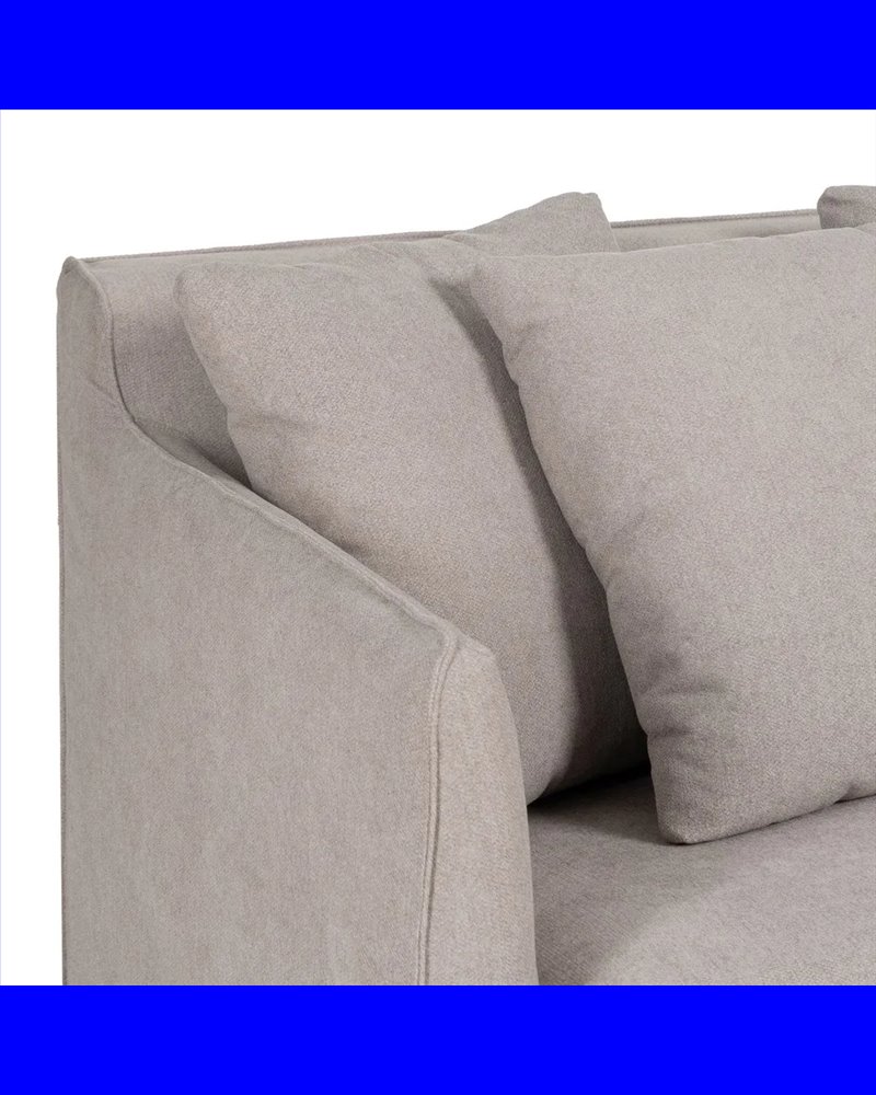 SOFÁ TAUPE TEJIDO SALÓN 237 X 91 X 78 CM