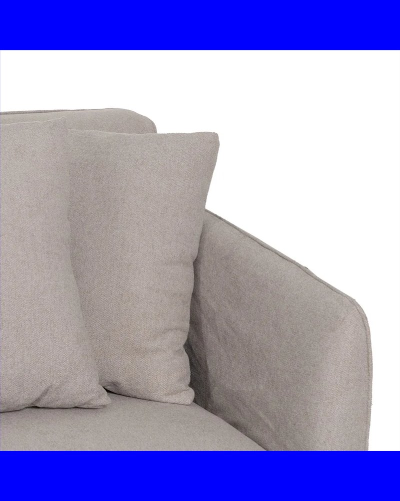 SOFÁ TAUPE TEJIDO SALÓN 237 X 91 X 78 CM