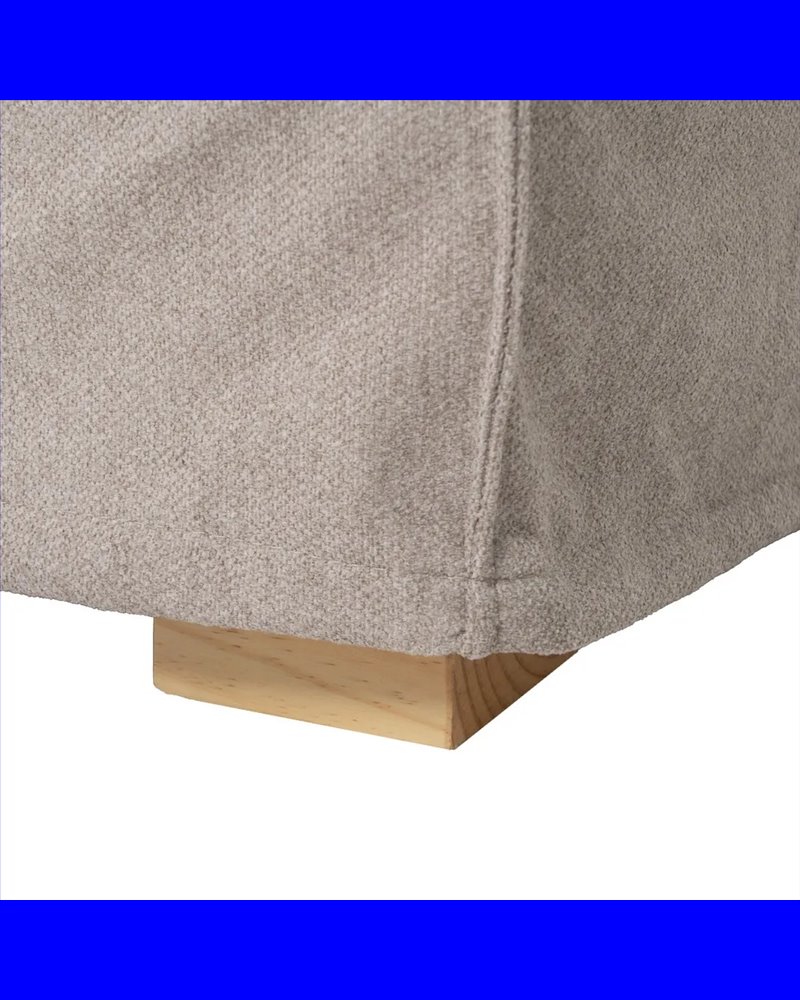 SOFÁ TAUPE TEJIDO SALÓN 237 X 91 X 78 CM