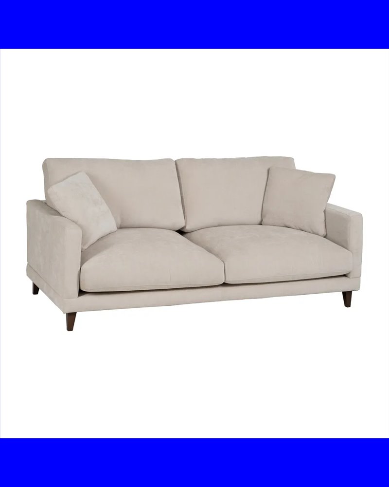 SOFÁ CREMA TEJIDO SALÓN 200 X 100 X 90 CM