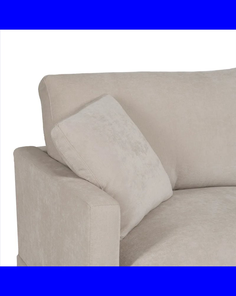 SOFÁ CREMA TEJIDO SALÓN 200 X 100 X 90 CM