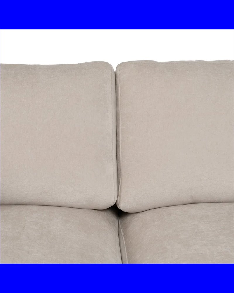SOFÁ CREMA TEJIDO SALÓN 200 X 100 X 90 CM