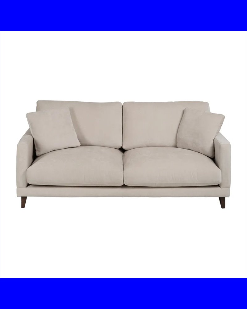 SOFÁ CREMA TEJIDO SALÓN 200 X 100 X 90 CM