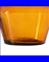 JARRÓN NARANJA VIDRIO RECICLADO WE CARE 16 X 16 X 25 CM