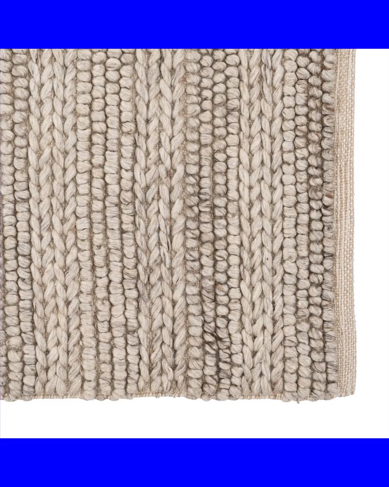 ALFOMBRA TAUPE TEJIDO DECORACIÓN 160 X 230 CM