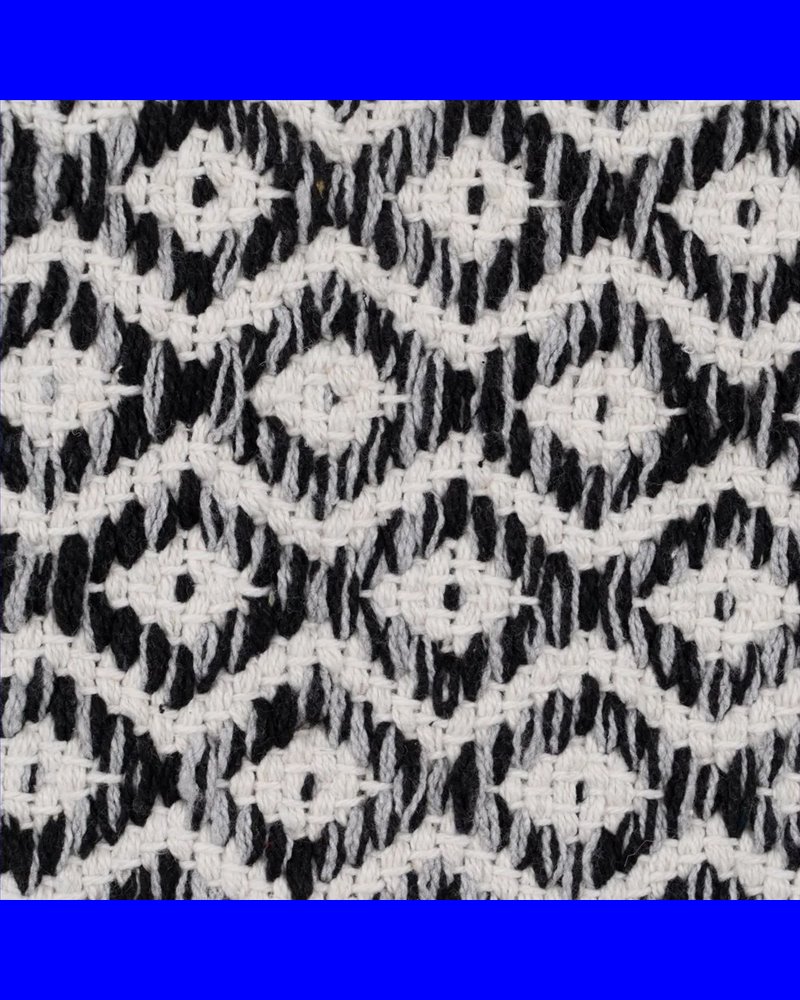 ALFOMBRA GRIS POLIESTER-ALGODÓN 80 X 150 CM