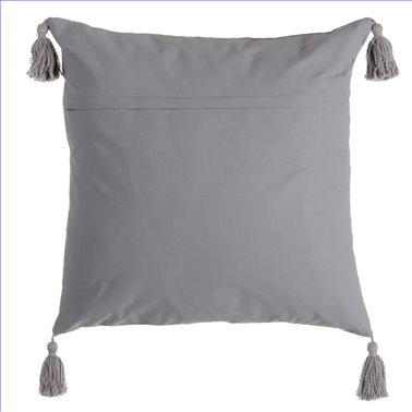 COJÍN GRIS 100% ALGODÓN...