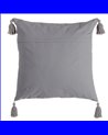 COJÍN GRIS 100% ALGODÓN DECORACIÓN 60 X 60 CM