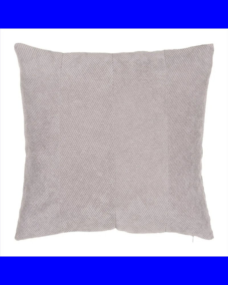 COJÍN GRIS TERCIOPELO TEXTIL/HOGAR 45 X 45 CM