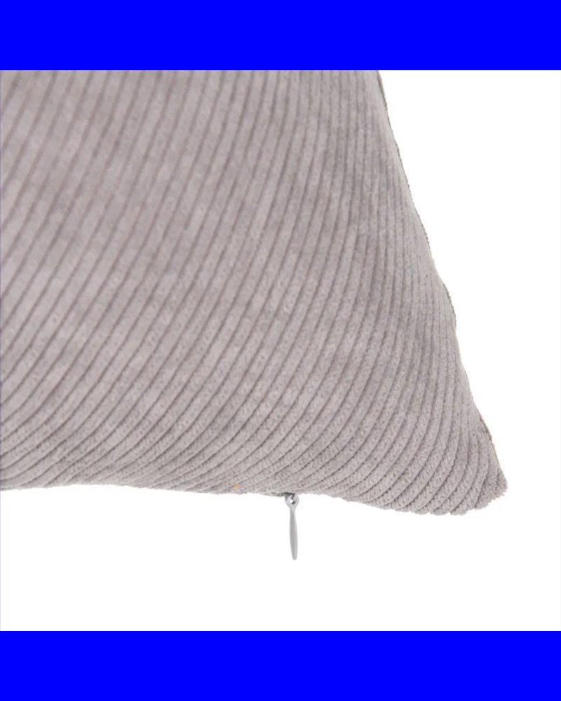 COJÍN GRIS TERCIOPELO TEXTIL/HOGAR 45 X 45 CM