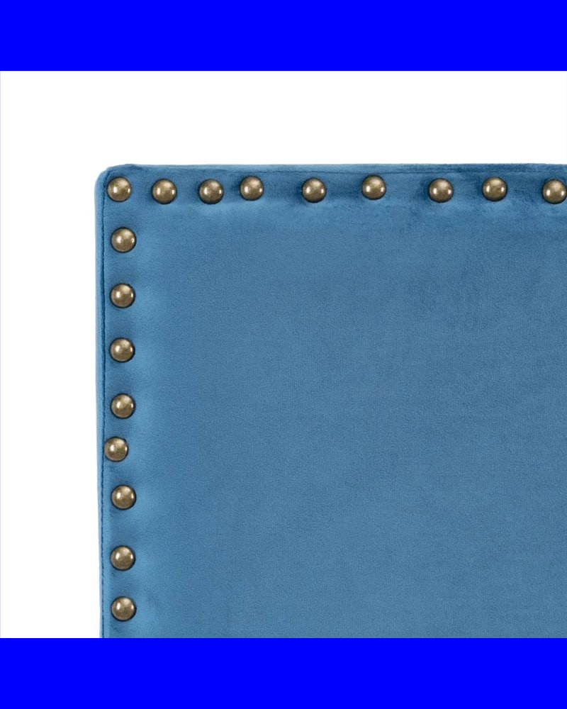 CABECERO AZUL TEJIDO DORMITORIO 160 X 6 X 60 CM