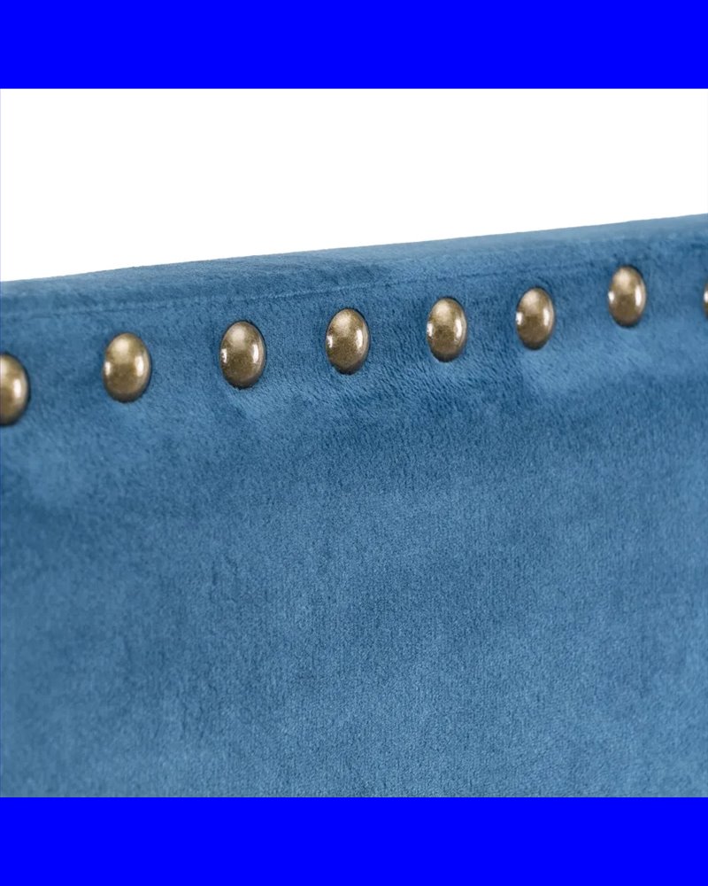 CABECERO AZUL TEJIDO DORMITORIO 160 X 6 X 60 CM
