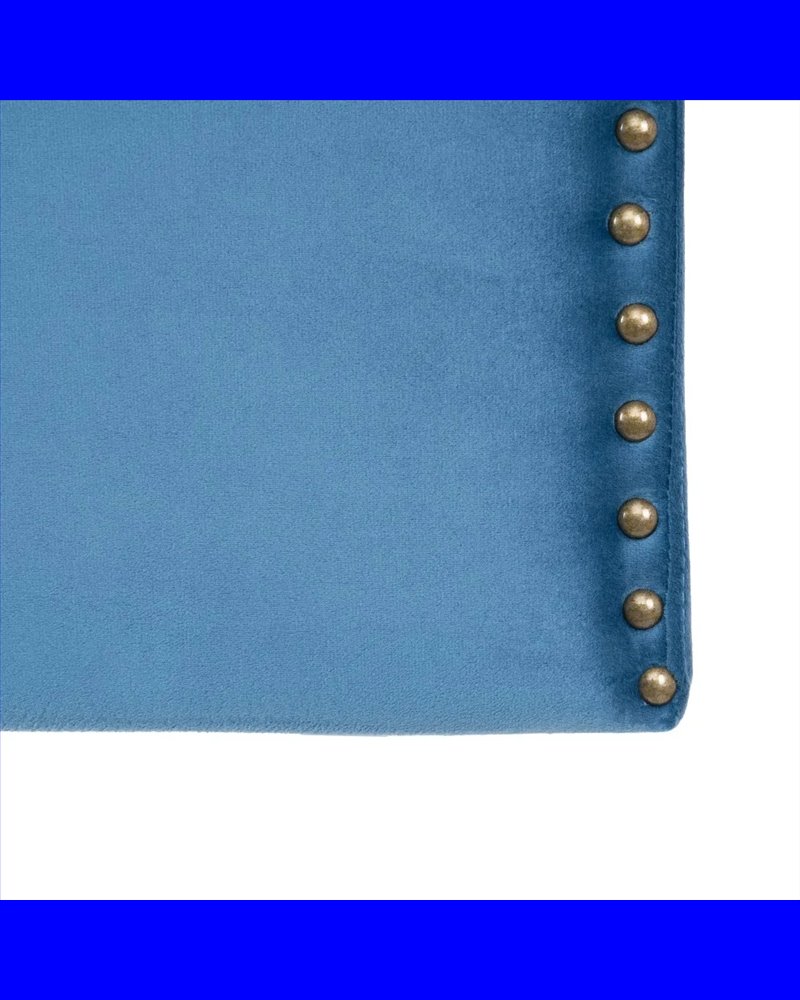 CABECERO AZUL TEJIDO DORMITORIO 160 X 6 X 60 CM