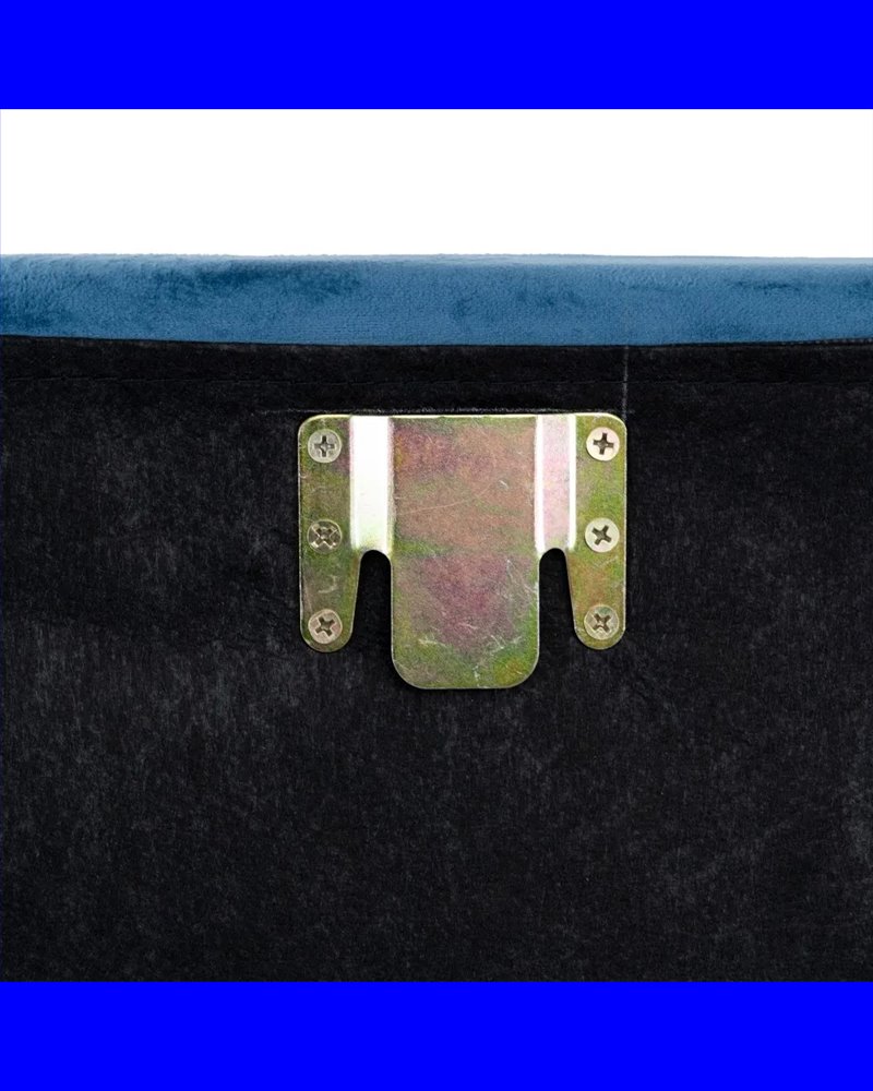 CABECERO AZUL TEJIDO DORMITORIO 160 X 6 X 60 CM