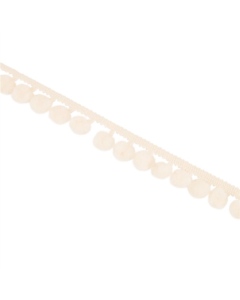 Mini Pom Braid Snow T13201 Mini Pom Braid Snow T13201