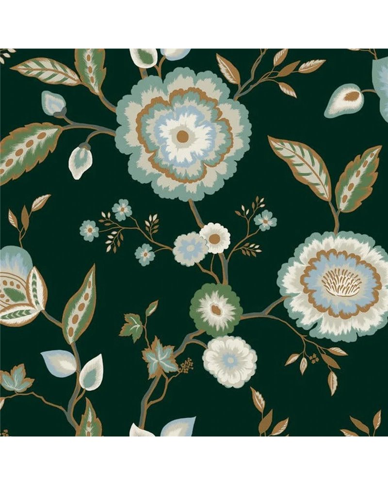 Dahlia Blooms Forest Seafoam GO8236 Dahlia Blooms Forest Seafoam GO8236