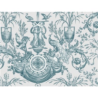 Avian Fountain Toile Jade RT7811