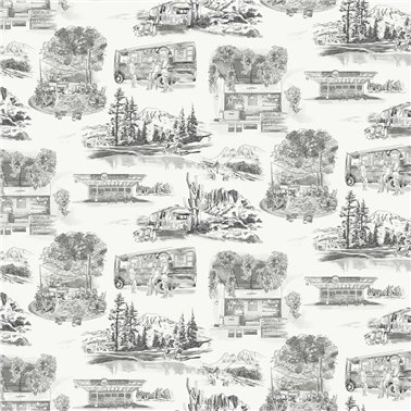 Modern Vista Toile Black RT7861