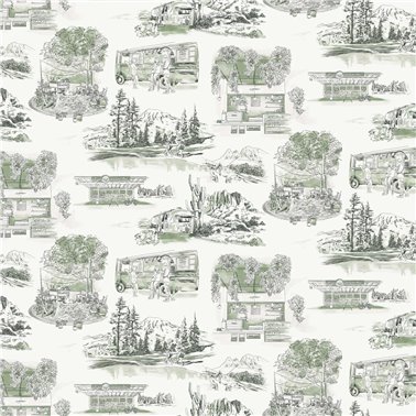 Modern Vista Toile Evergreen RT7863
