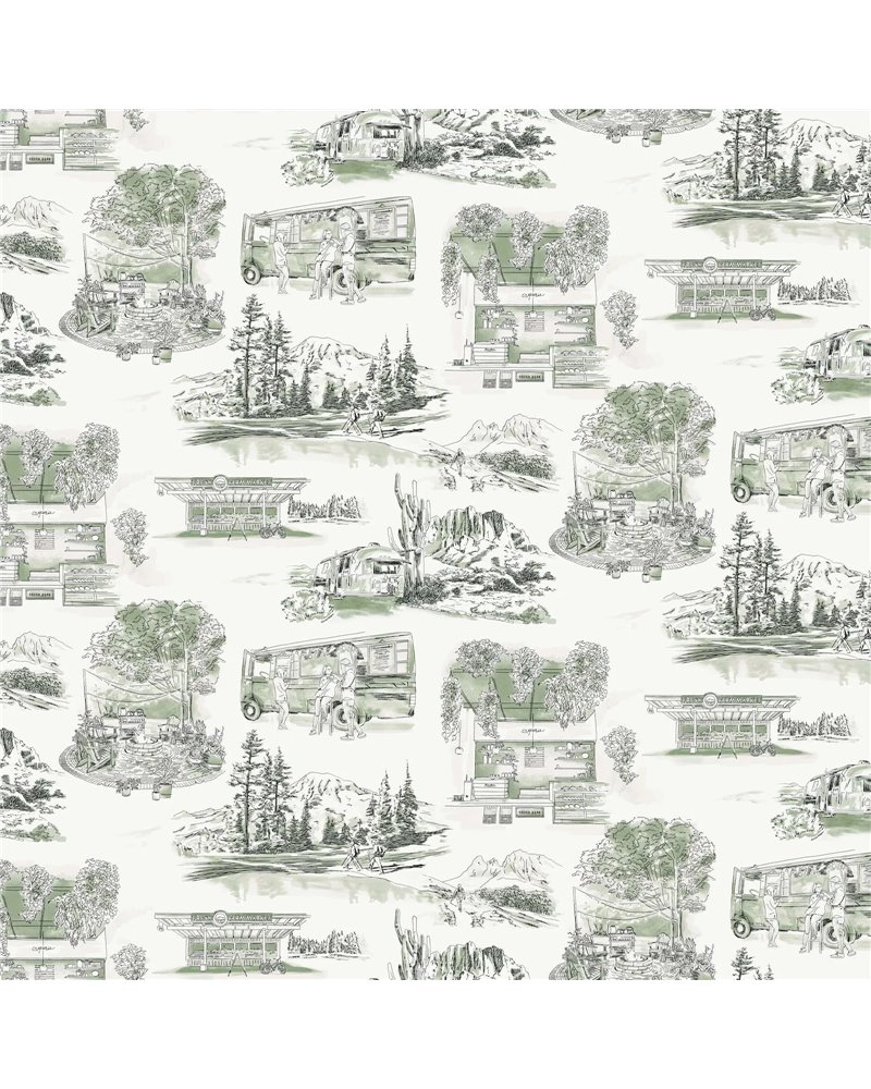 Modern Vista Toile Evergreen RT7863 Modern Vista Toile Evergreen RT7863