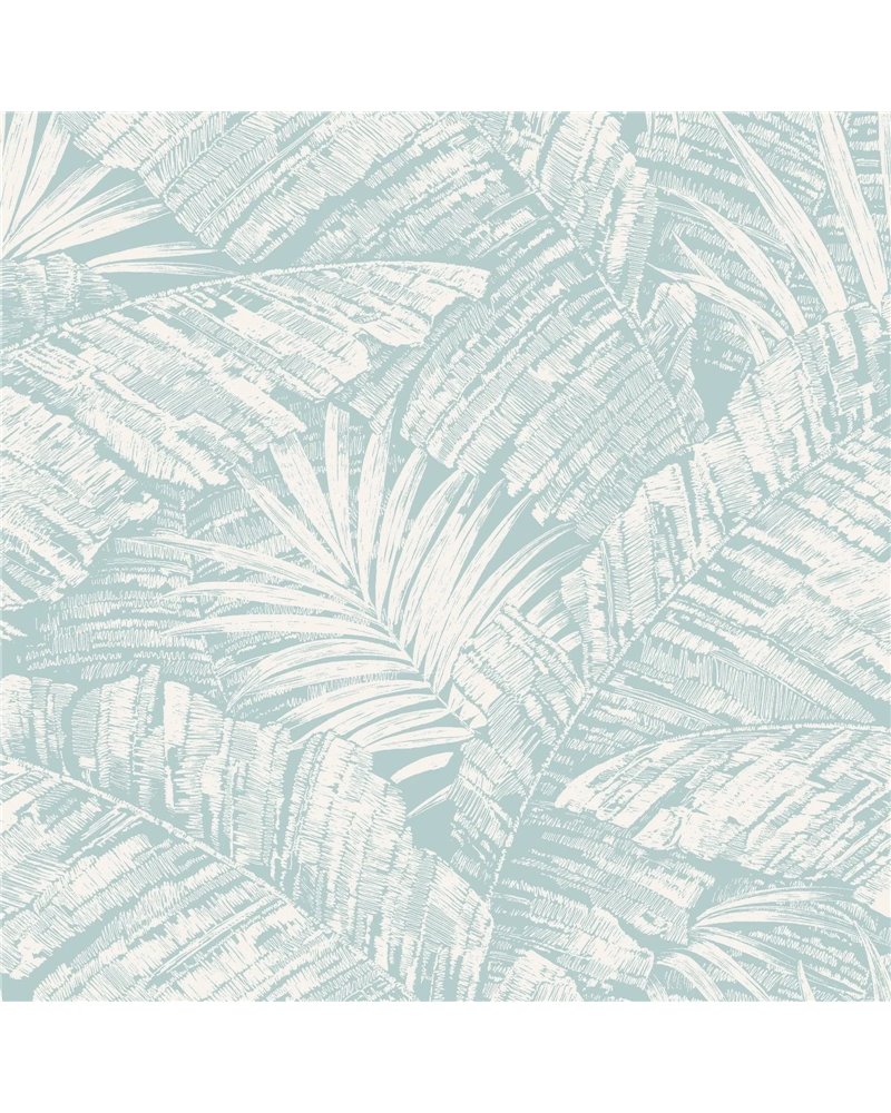 Palm Cove Toile White Blue RT7925 Palm Cove Toile White Blue RT7925