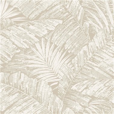 Palm Cove Toile White Taupe RT7926