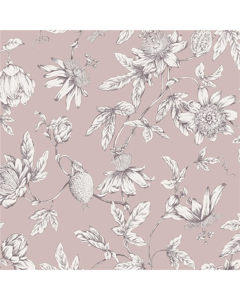 Passion Flower Toile Orchid RT7851 Passion Flower Toile Orchid RT7851