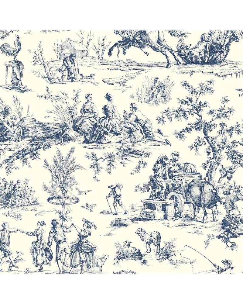 Seasons Toile Navy AF2000 Seasons Toile Navy AF2000