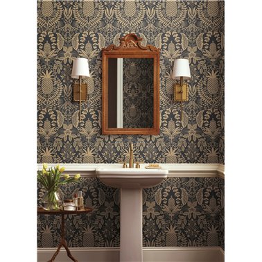 Pineapple Damask Black &...