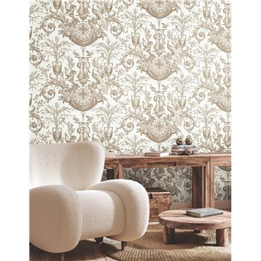 Avian Fountain Toile Mink...