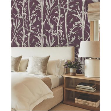 Bambou Toile Burgundy RT7835