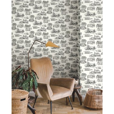 Modern Vista Toile Black...