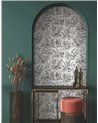 Mushroom Garden Toile Black Grey RT7893