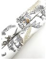 Mushroom Garden Toile Neutral Gold RT7892
