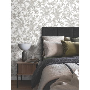 Tropical Sketch Toile Brown...