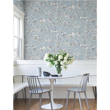 Passion Flower Toile Sky...