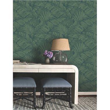 Palm Cove Toile Emerald...