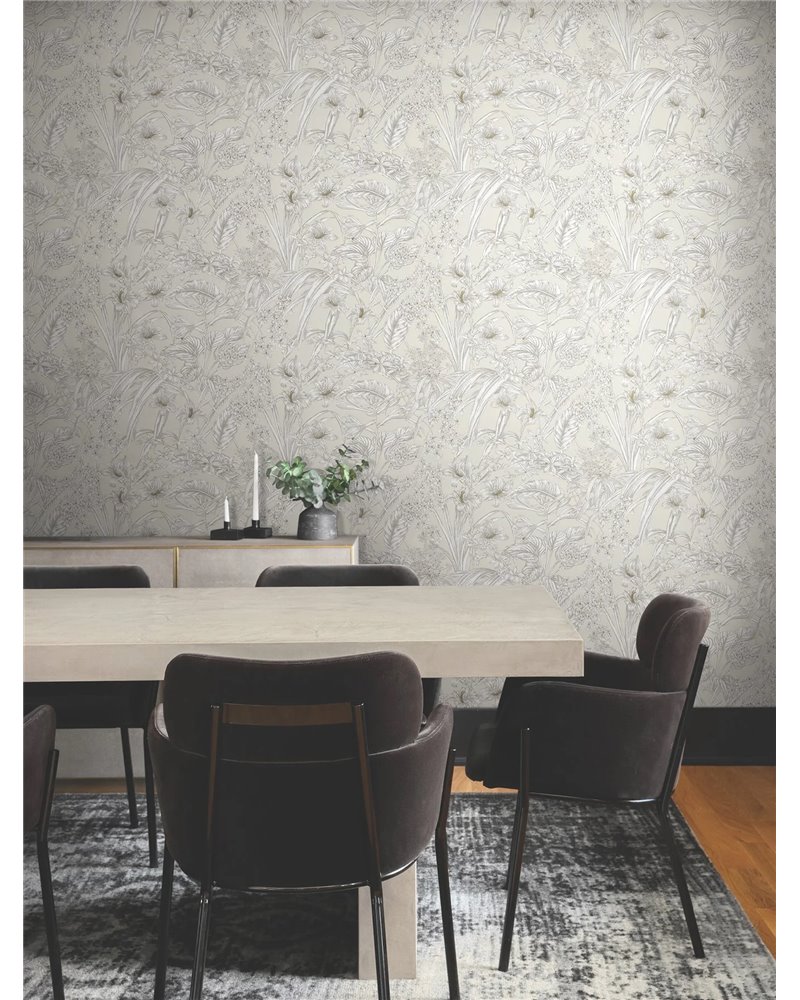Orchid Conservatory Toile Beige Taupe RT7883