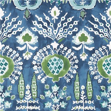 Mendoza Suzani Blue and Green On Navy T16241