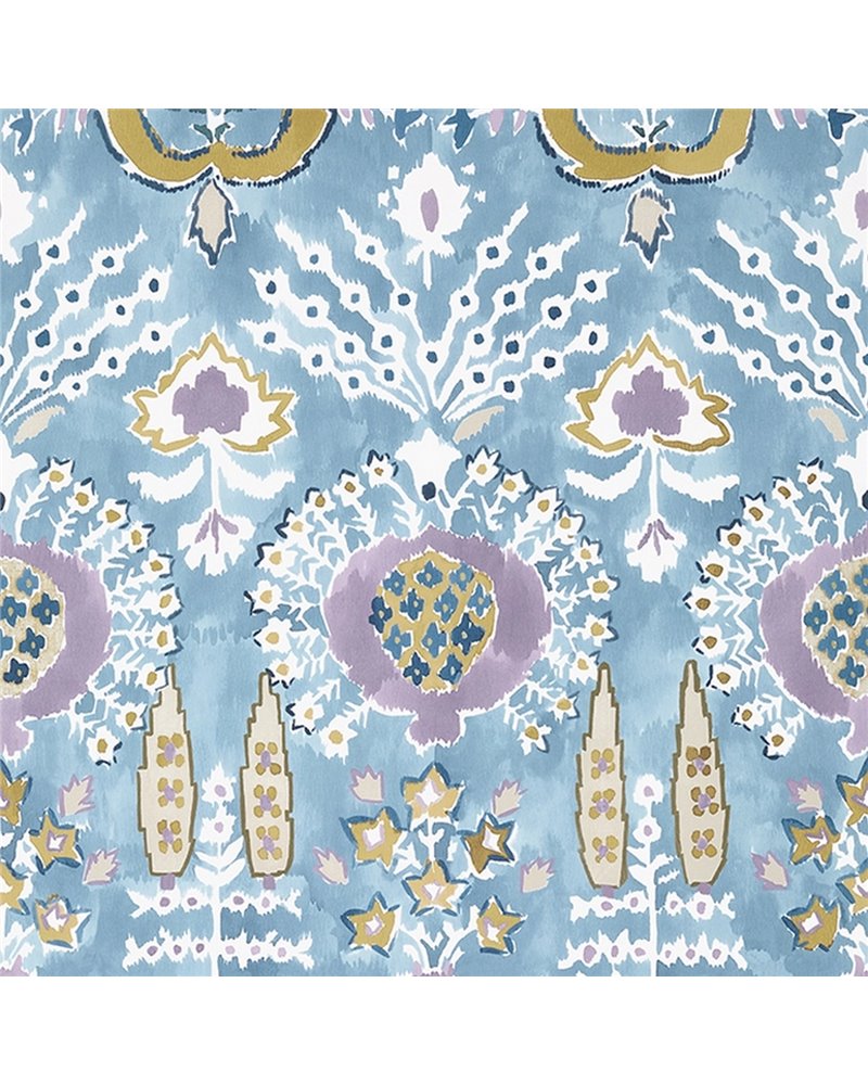 Mendoza Suzani French Blue and Lavender T16244 Mendoza Suzani French Blue and Lavender T16244