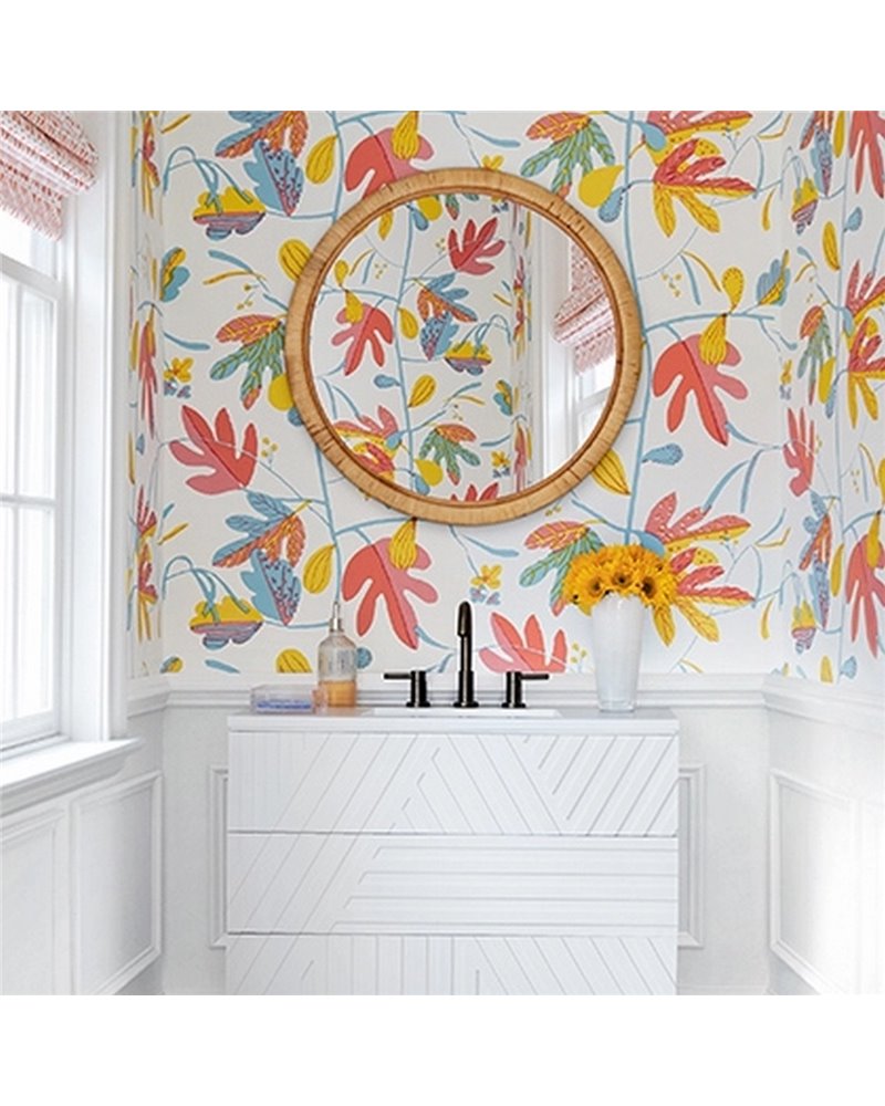 Matisse Leaf Coral and Yellow T16206