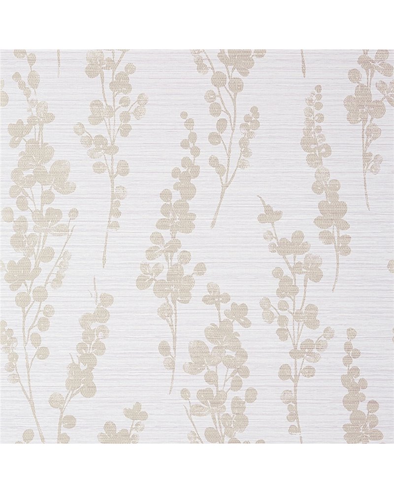 Spring Blooms Metallic Pewter On Lavender T41052 Spring Blooms Metallic Pewter On Lavender T41052