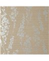 Spring Blooms Metallic Silver On Taupe T41053