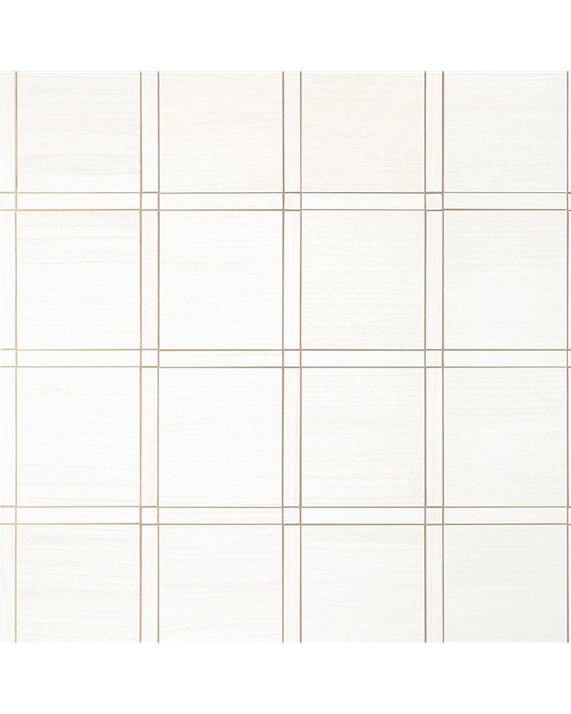 Wood Panel White and Metallic Pewter T41000